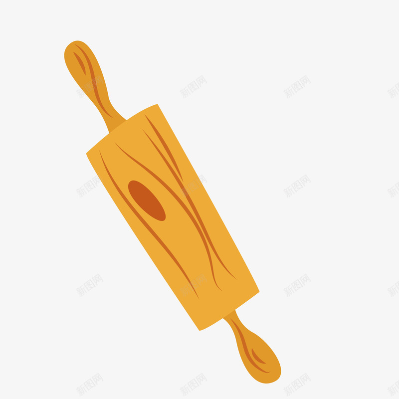 木质擀面杖手绘图png免抠素材_88icon https://88icon.com 卡通 厨房用具 手绘图 木质擀面杖 面条 面食