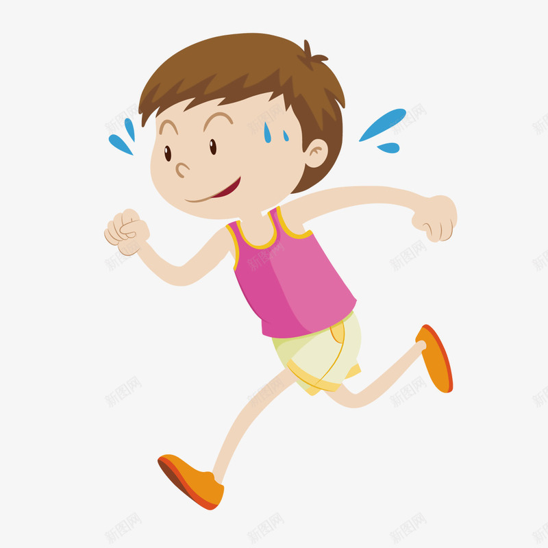 男孩跑步出汗png免抠素材_88icon https://88icon.com 出汗 热 男孩 跑步 跑步logo 跑步流汗