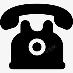 电话动态图标电话黑色复古的标图标高清图片