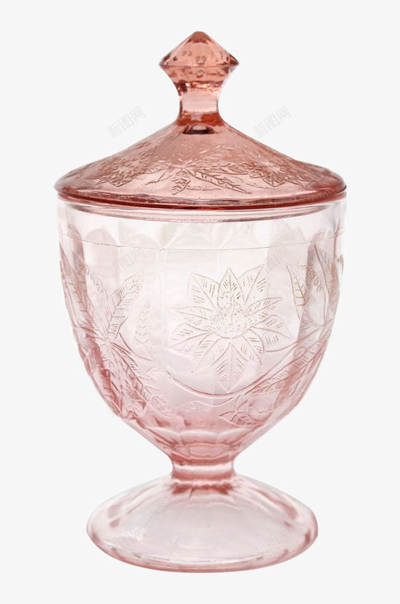 粉色水晶杯png免抠素材_88icon https://88icon.com 器皿 杯子 粉色 装饰艺术 透明玻璃