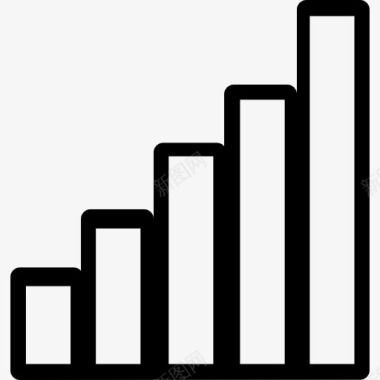 符号集合信号强度条图标图标