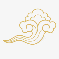 卡通简约祥云装饰广告素材