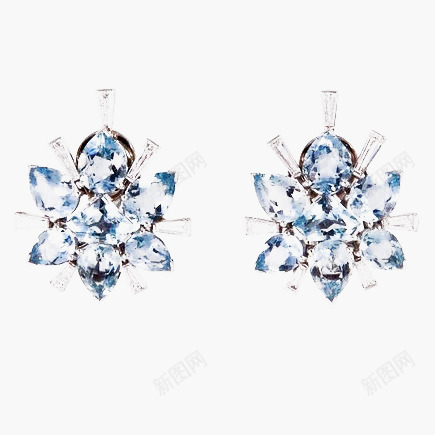 六角花耳坠png免抠素材_88icon https://88icon.com 六边型 托帕石 钻石