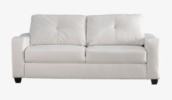 白色双人座沙发素材
