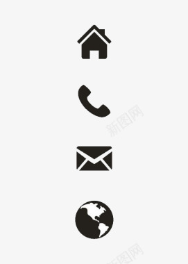 icon图片黑色住址电话图标图标