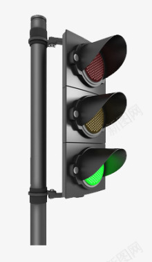 黑色的交通专用灯图标图标