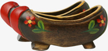 中国风木头女鞋印章素材