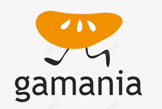 美味橙子奔跑的橘子logo图标图标