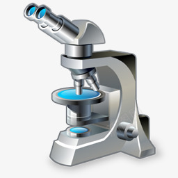 医疗物品3D医疗物品显微镜图标图标