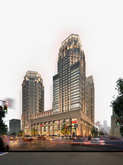 地产建筑设计繁华城市商业购物中心高清图片