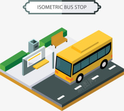 公车立体模型公交汽车矢量图高清图片