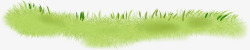 绿色手绘春日草地美景素材