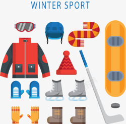 黄色滑雪板冬季运动装备高清图片