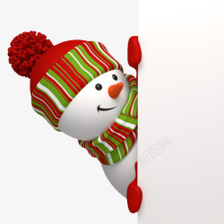 雪人表情圣诞雪人高清图片