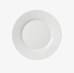 白盘白色的瓷盘子高清图片
