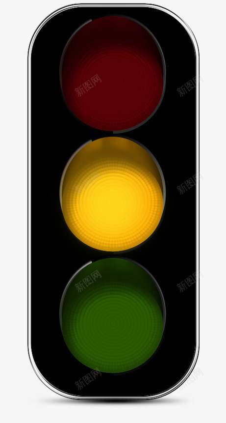 黄灯png免抠素材_88icon https://88icon.com 交通 安全 指示