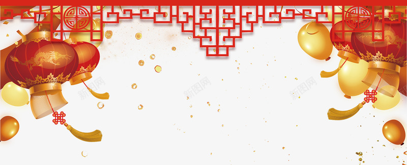 中国风新年灯笼祥云psd免抠素材_88icon https://88icon.com 新年 万事如意 中国风 喜庆 大吉大利 春节 猪年宣传单 过年