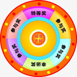 参与奖幸运转盘高清图片