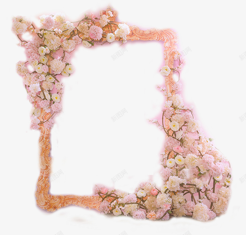 粉色浪漫花朵展示区png免抠素材_88icon https://88icon.com 展示 浪漫 粉色 花朵
