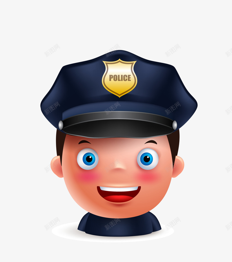 戴着不同帽子的卡通职业警察人物矢量图eps免抠素材_88icon https://88icon.com 为人名服务 各行各业 工作者 戴着不同帽子的卡通职业警察人物面部表情免费下载 服务 矢量图 行业 警察头像 警察帽子 警察职业 警察表情 鸭舌帽