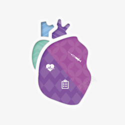 人体器官心脏素材