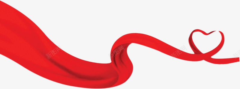 红色卡通爱心丝带png免抠素材_88icon https://88icon.com 丝带 卡通 爱心 红色