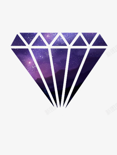 星空里的钻石png免抠素材_88icon https://88icon.com 唯美 夜晚 星空 钻石