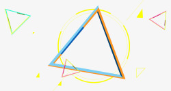 彩色三角淘宝背景几何图形飘浮高清图片