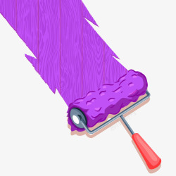 紫色油漆素材