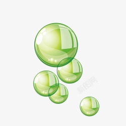 绿色海底水泡素材