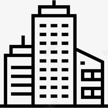 建筑与城市城市景观图标图标