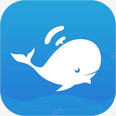 手机素材手机大蓝鲸软件logo图标图标