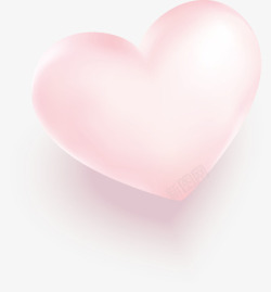 浪漫粉色心形气球素材