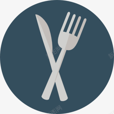 食品和餐厅餐具图标图标