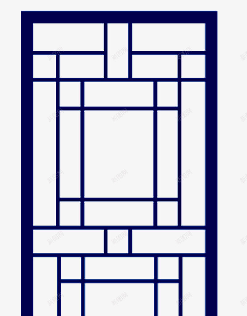 蓝色古风简单棱格png免抠素材_88icon https://88icon.com 中国风蓝色棱格 古风棱格 古风蓝色棱格 格子 棱格 简单棱格 蓝色棱格