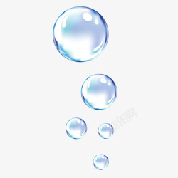 水珠透明气泡动态水泡气泡水珠矢量图高清图片