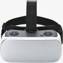 发光黑白色头戴VR头盔实物银白色头戴式vr盒子高清图片