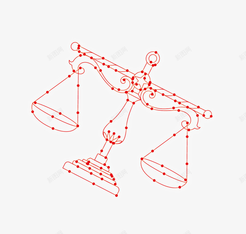 天秤座矢量图ai免抠素材_88icon https://88icon.com 星座 矢量图
