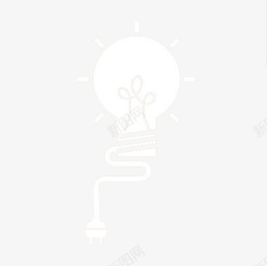 灯泡矢量素材创意电灯泡图标图标