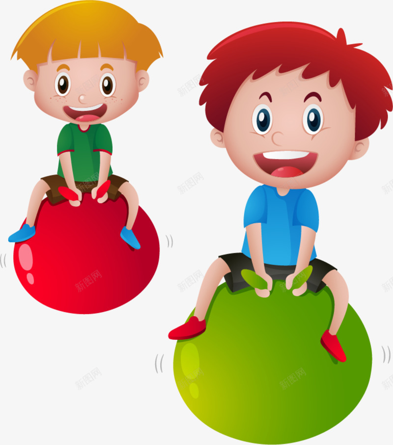 儿童节玩耍的男孩png免抠素材_88icon https://88icon.com 两个男孩 两兄弟 儿童节 开心 玩皮球 玩耍的男孩 笑脸