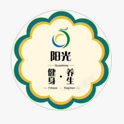 举重俱乐部健身俱乐部logo阳光健身图标高清图片