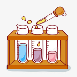 矢量针管实验室的实验工具高清图片