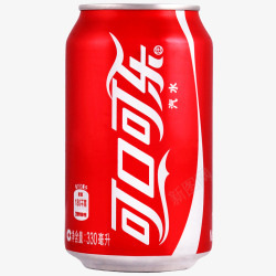可乐饮料素材可口可乐易拉罐330ml高清图片
