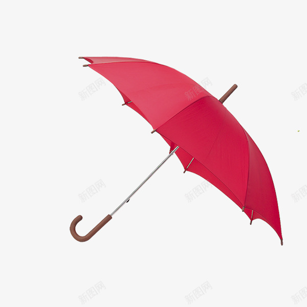 红色雨伞png免抠素材_88icon https://88icon.com 下雨了 下雨效果 简单 简约 长柄