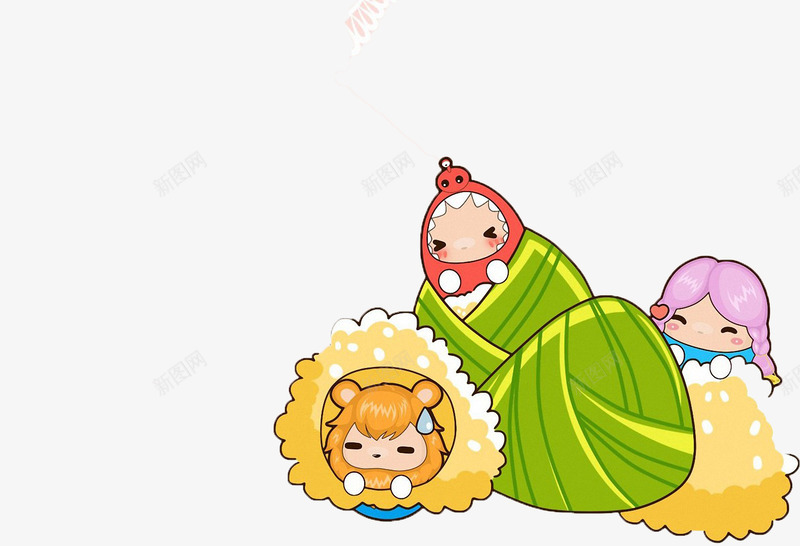 粽子节快乐png免抠素材_88icon https://88icon.com 中华民族文化 汉族节日 端午节 粽子