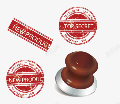 手绘印章矢量图ai免抠素材_88icon https://88icon.com 手绘 章 矢量图