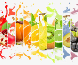 新鲜健康水果创意水果果汁广告高清图片