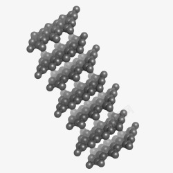 晶体分子黑色排列整齐的石墨晶体结构分子高清图片
