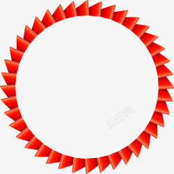 波形框架红色波形圆圈框架高清图片