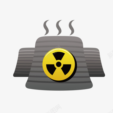 警示图标核能发电图标图标